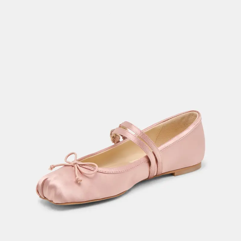 Gibsen Ballet Flats Blush Satin 6