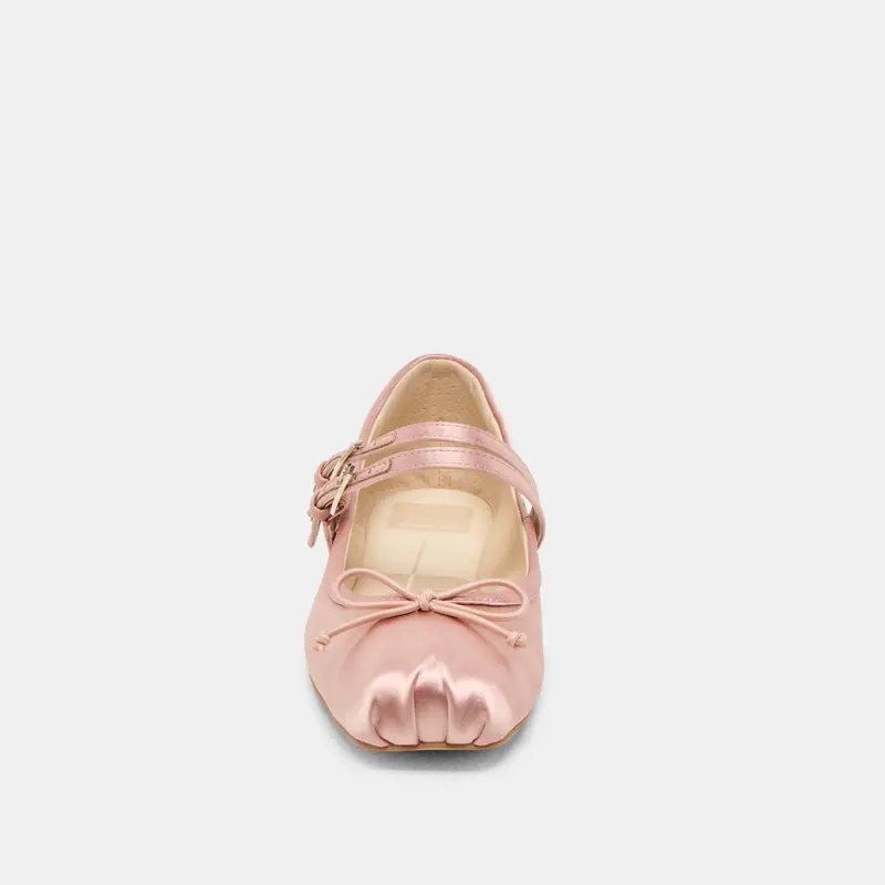 Gibsen Ballet Flats Blush Satin 8
