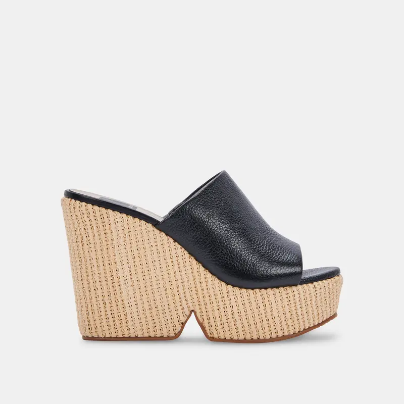 Gilma Wedges Black Leather - Re:Vita 1