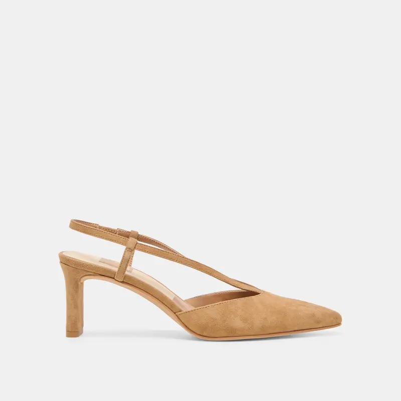 Ginay Heels Lt Brown Suede 1