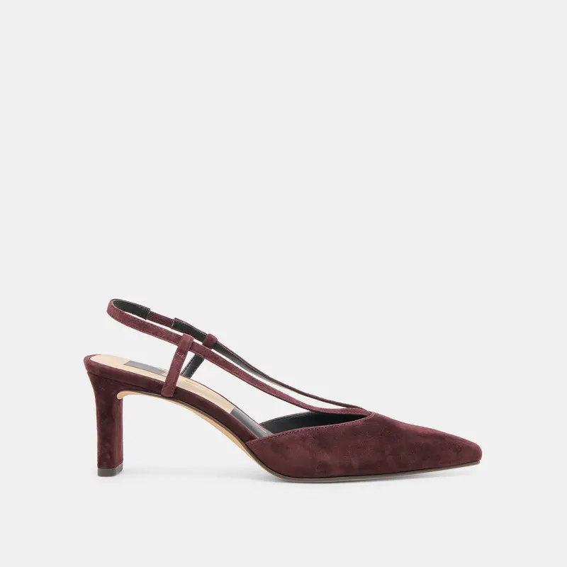 Ginay Heels Mulberry Suede 1