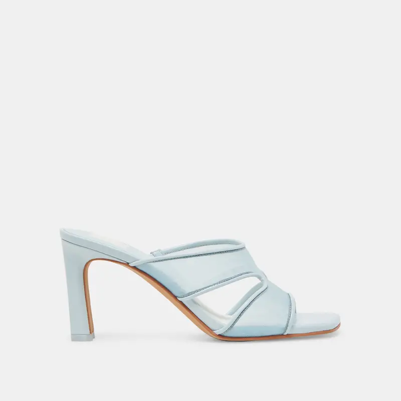 Gitel Wide Heels Ice Blue Mesh 1