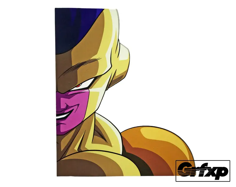 Golden Frieza Printed Sticker 1