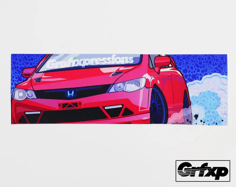 Grafixpressions Mugen Rr Printed Sticker 1