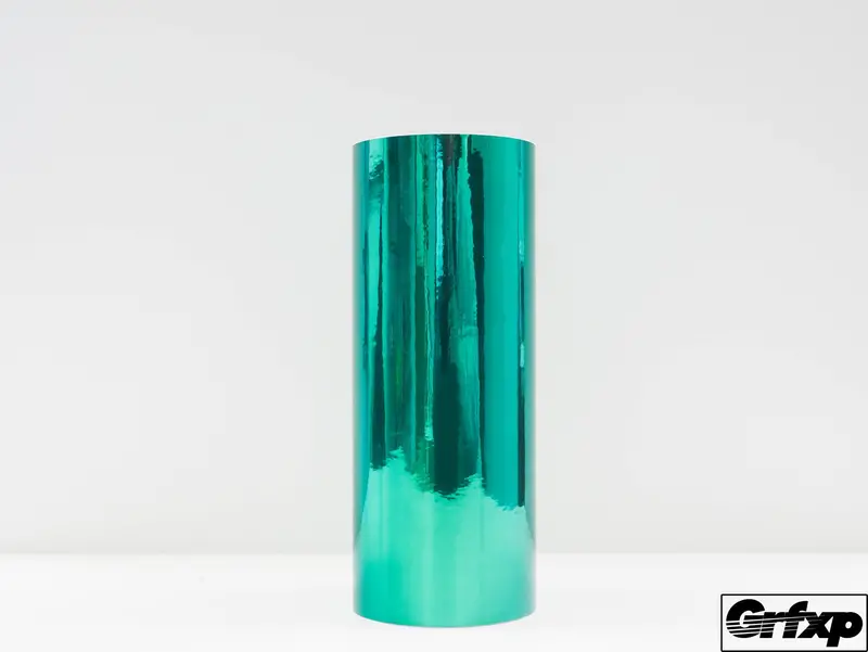 Green Chrome Specialty Vinyl (By The Foot) 1
