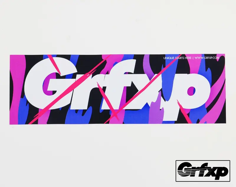 Grfxp Color Splash Printed Sticker 1