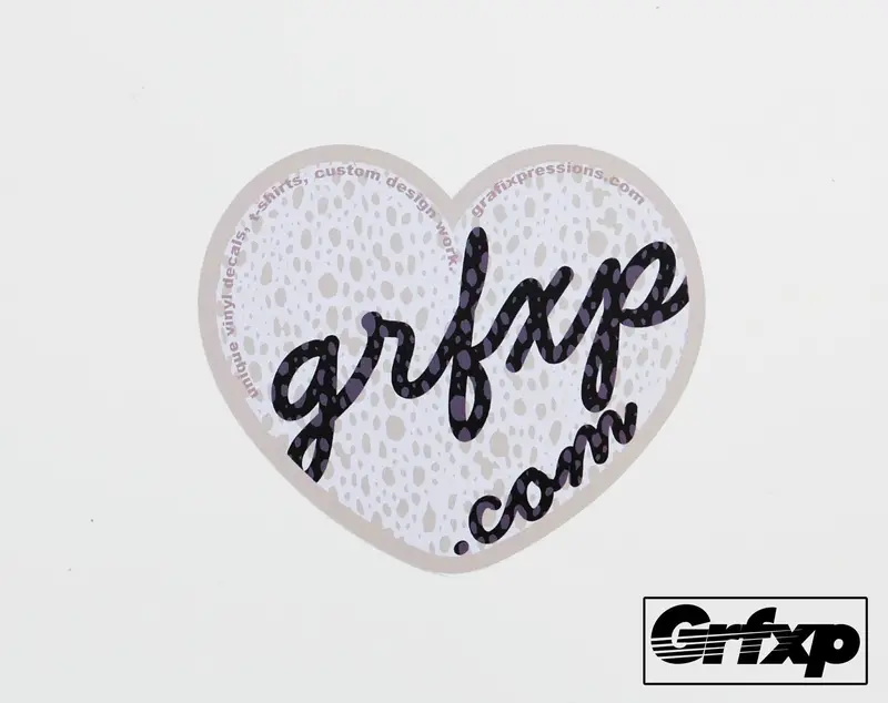 Grfxp Safari Heart Printed Sticker 1