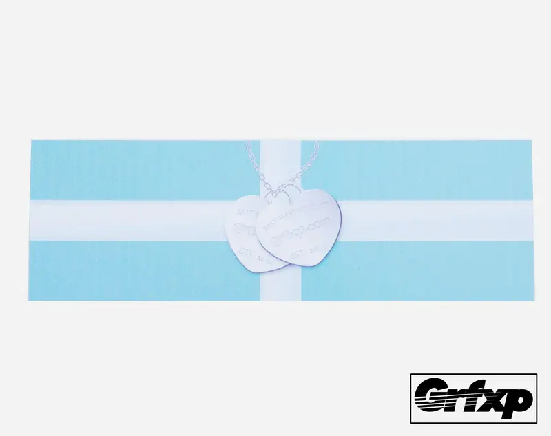 Grfxp Tiffany Style Logo (Luxury Series) Printed Sticker 1