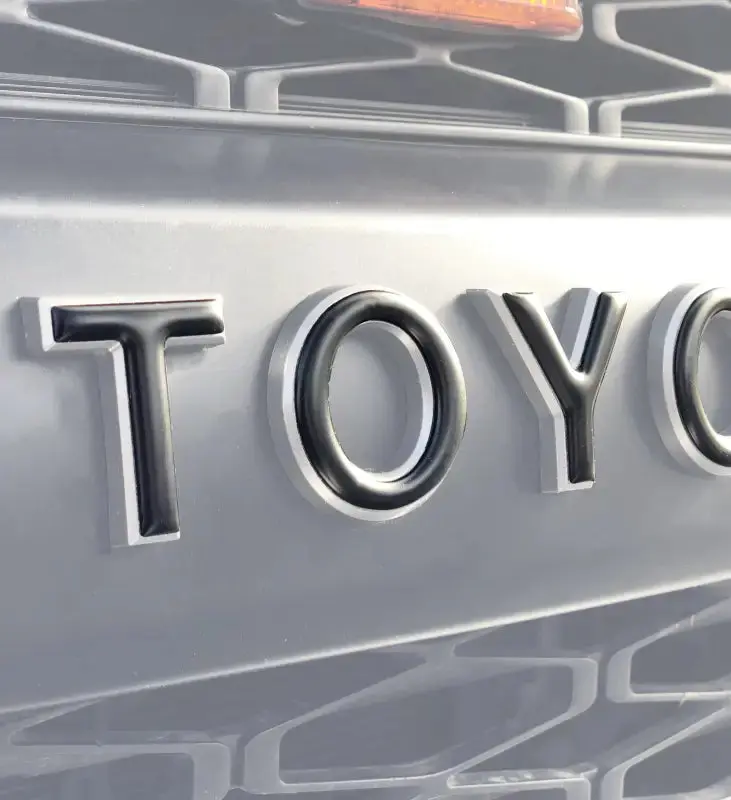 Grille Letter Overlays Fits 2010-2024 Toyota 4Runner 1