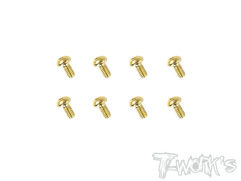 Gss-204B 2Mmx4mm Gold Plated Steel Button Head Screws（8Pcs.） 1