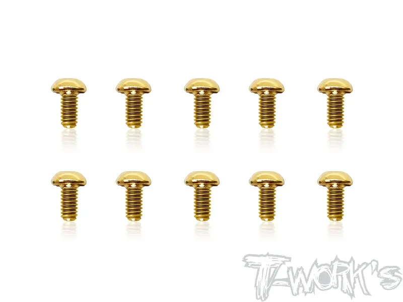 Gss-2505B  2.5Mmx5mm Gold Plated Steel Button Head Screws（8Pcs.） 1