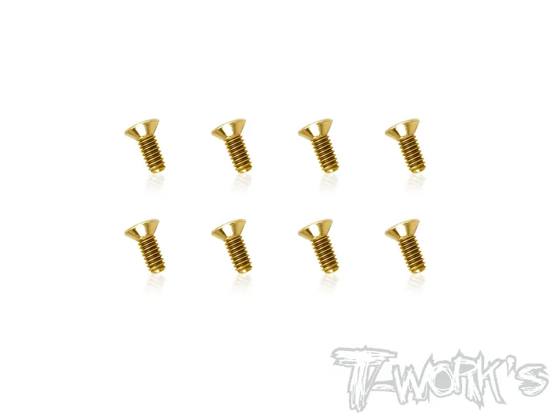 Gss-2505C    2.5Mmx5mm Gold Plated Steel Hex. Countersink Screws（8Pcs.） 1