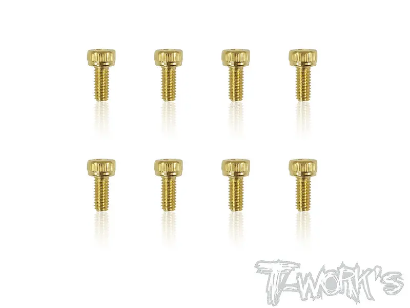 Gss-2506H  2.5Mmx6mm Gold Plated Steel Hex. Socket Head Screws（8Pcs.） 1