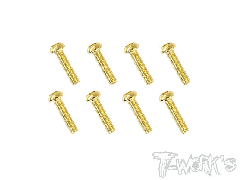 Gss-2510B 2.5Mmx10mm Gold Plated Steel Button Head Screws（8Pcs.） 1