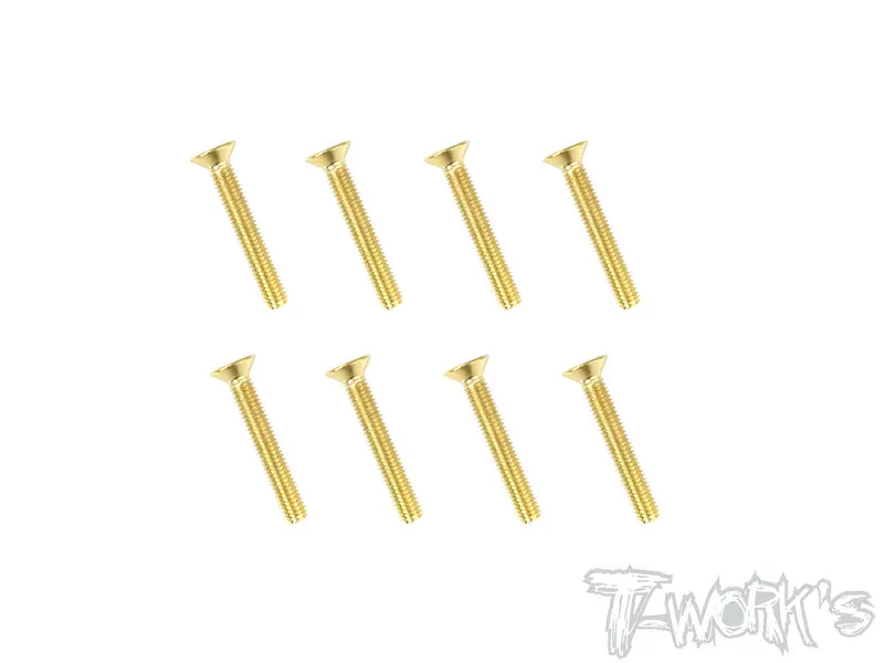 Gss-320C 3Mmx20mm  Gold Plated Hex. Countersink Screws（8Pcs.） 1