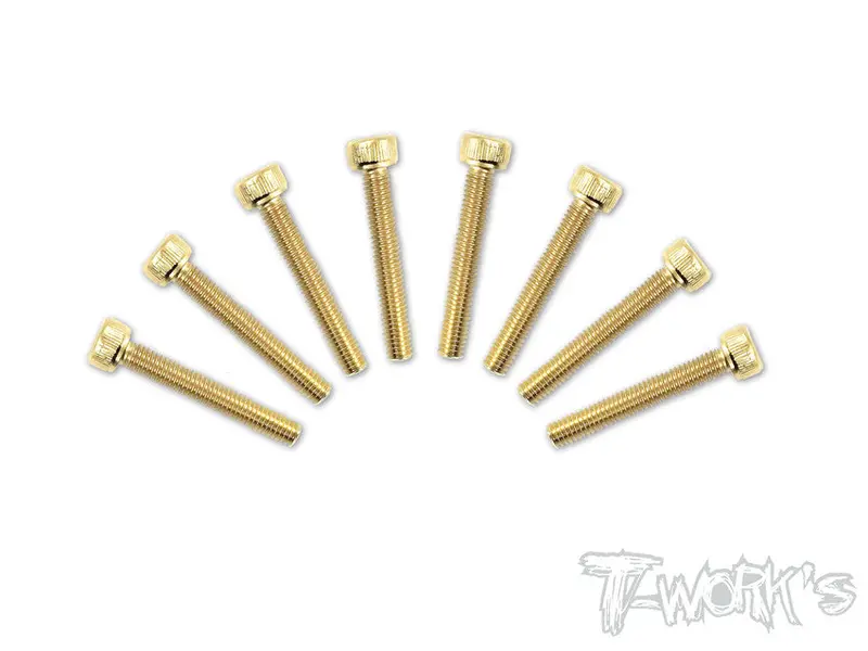 Gss-320H  3Mmx20mm Gold Plated Hex. Socket Head Steel Screws（8Pcs.） 1