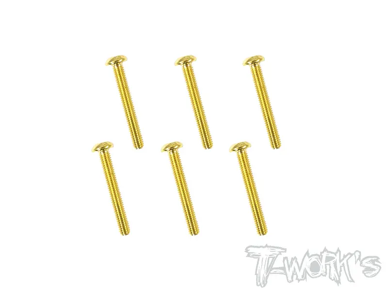Gss-322B 3Mmx22mm Gold Plated Button Head Screws（6Pcs.） 1