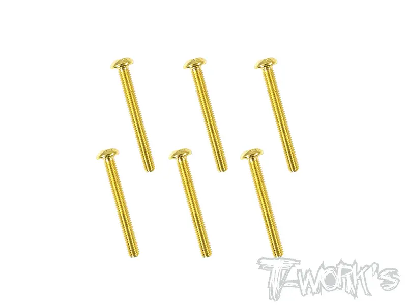 Gss-325B 3Mmx25mm Gold Plated Button Head Screws（6Pcs.） 1