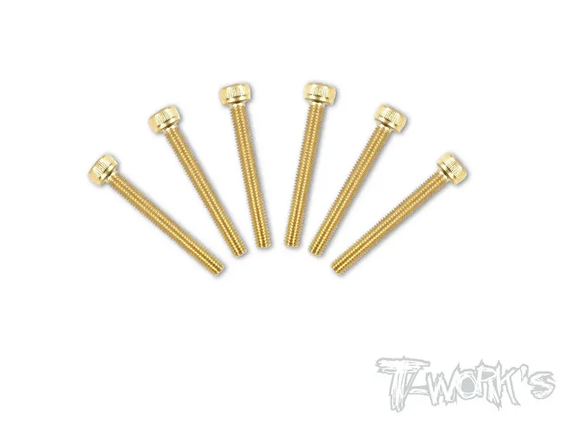 Gss-325H 3Mmx25mm Gold Plated Hex. Socket Head Steel Screws（6Pcs.） 1
