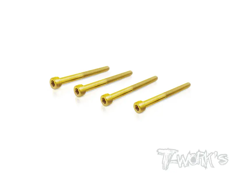 Gss-335Hh 3Mmx35mm Gold Plated Steel Hex. Socket Head Half Thread Screws（4Pcs.） 1