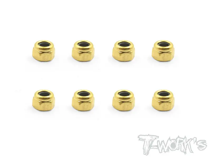 Gss-3Ln  Golden Plated M3 Lock Nuts ( 8Pcs. ) 1