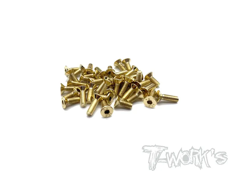 Gss-Bd10lc-B Gold Plated Steel Screw Set( Bottom )45Pcs.( For Yokomo Bd10 Lc ) 1