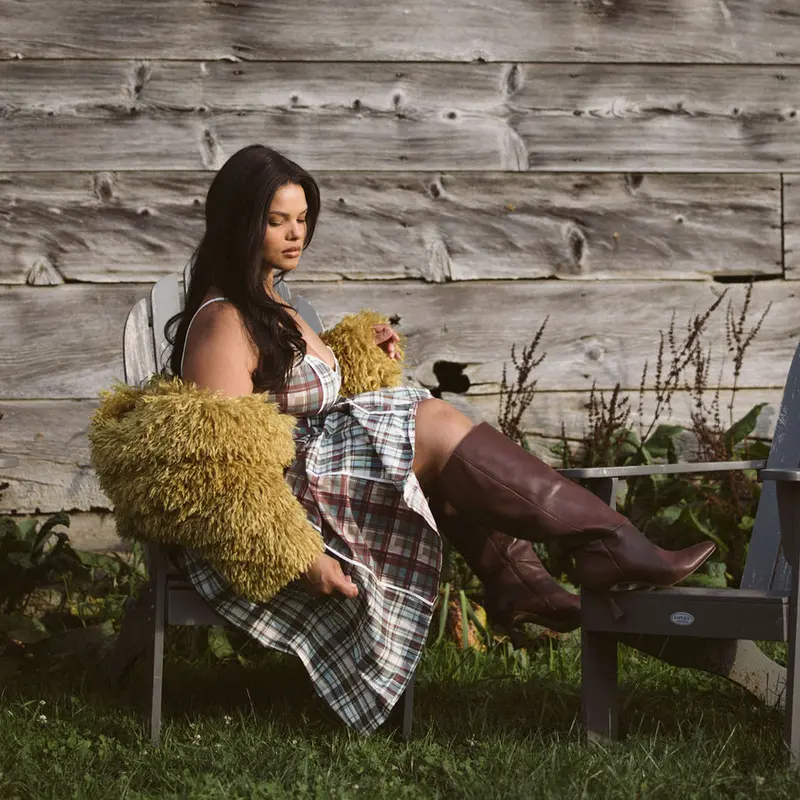 Gyra Wide Calf Boots Chocolate Leather 2
