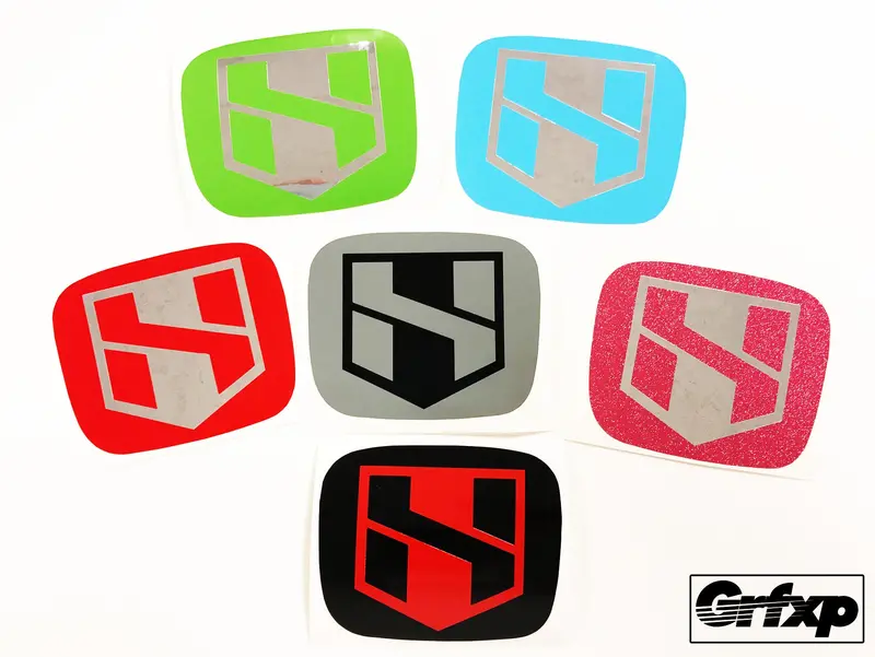 H-Blade Logo, Jdm Emblem Color Changing Overlays Front & Rear Set 1