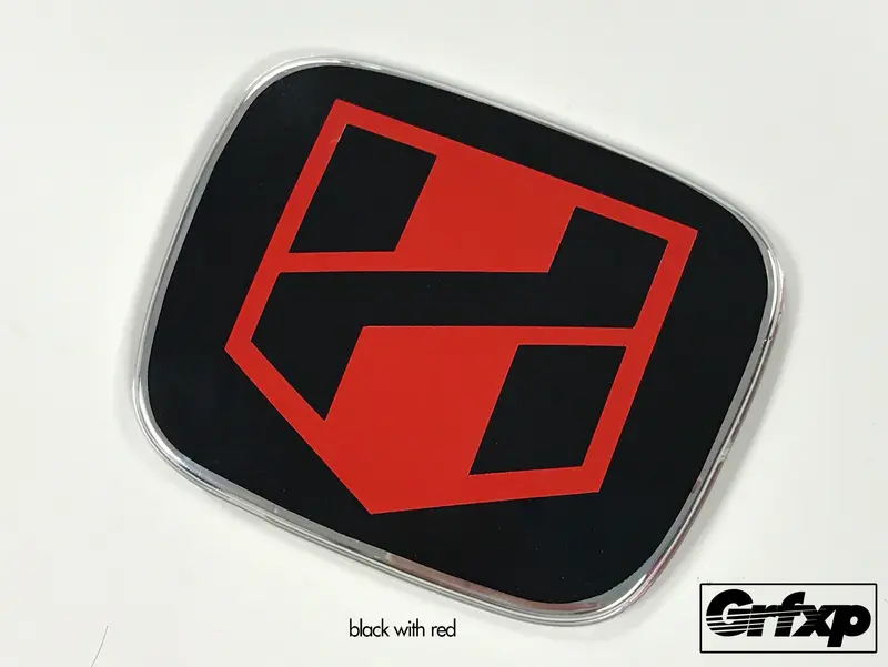 H-Blade Logo, Jdm Emblem Color Changing Overlays Front & Rear Set 3