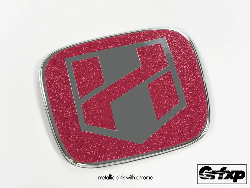 H-Blade Logo, Jdm Emblem Color Changing Overlays Front & Rear Set 5