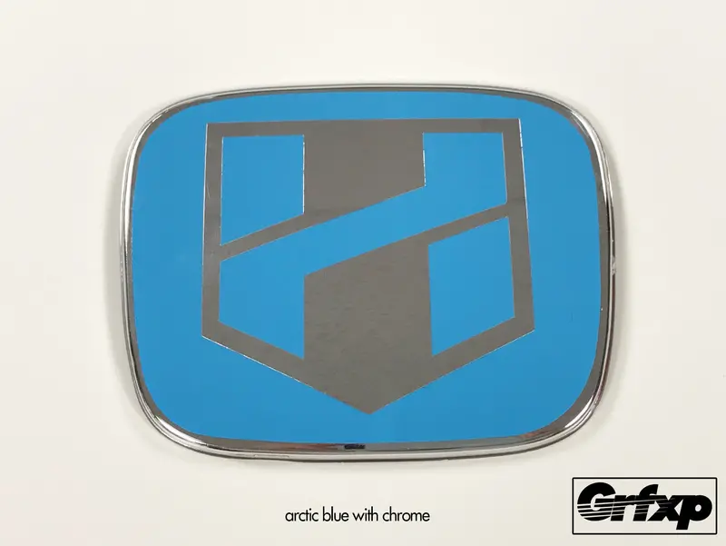 H-Blade Logo, Jdm Emblem Color Changing Overlays Front & Rear Set 7