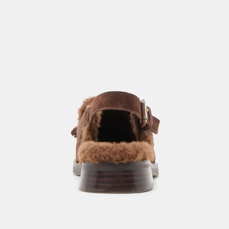 Hamlit Plush Loafers Dk Brown Suede 9