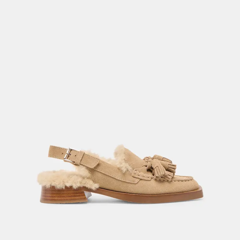 Hamlit Plush Loafers Dk Taupe Suede 1