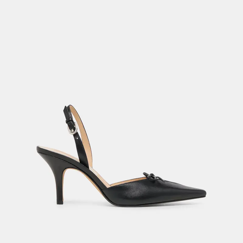 Hamya Heels Black Leather 1