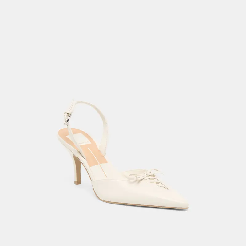 Hamya Heels White Leather 3
