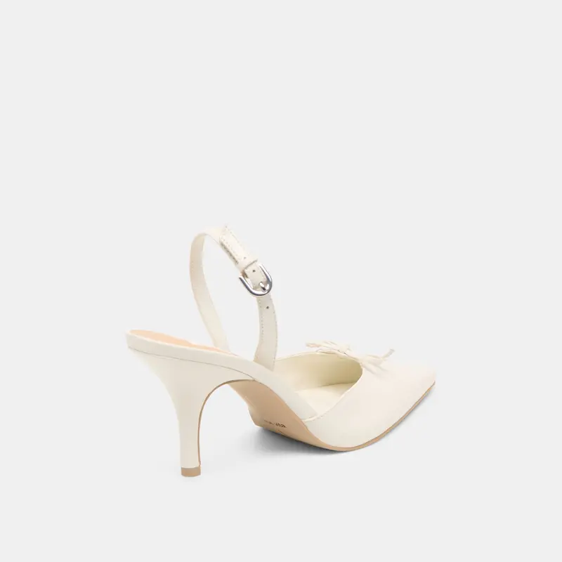 Hamya Heels White Leather 5