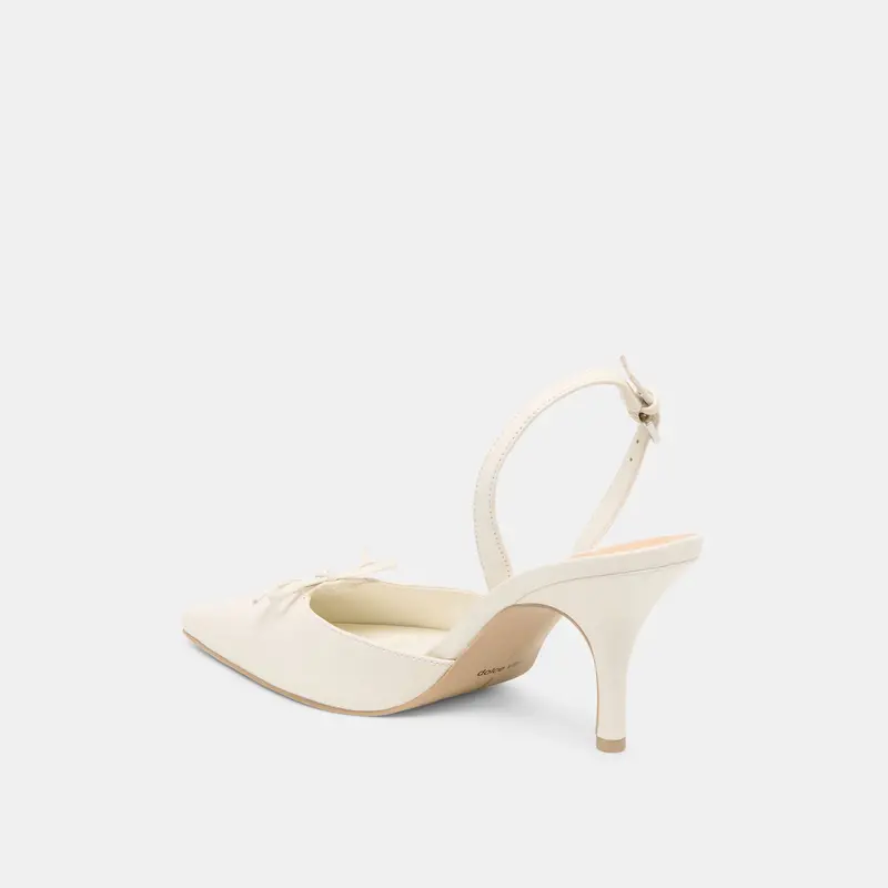 Hamya Heels White Leather 8