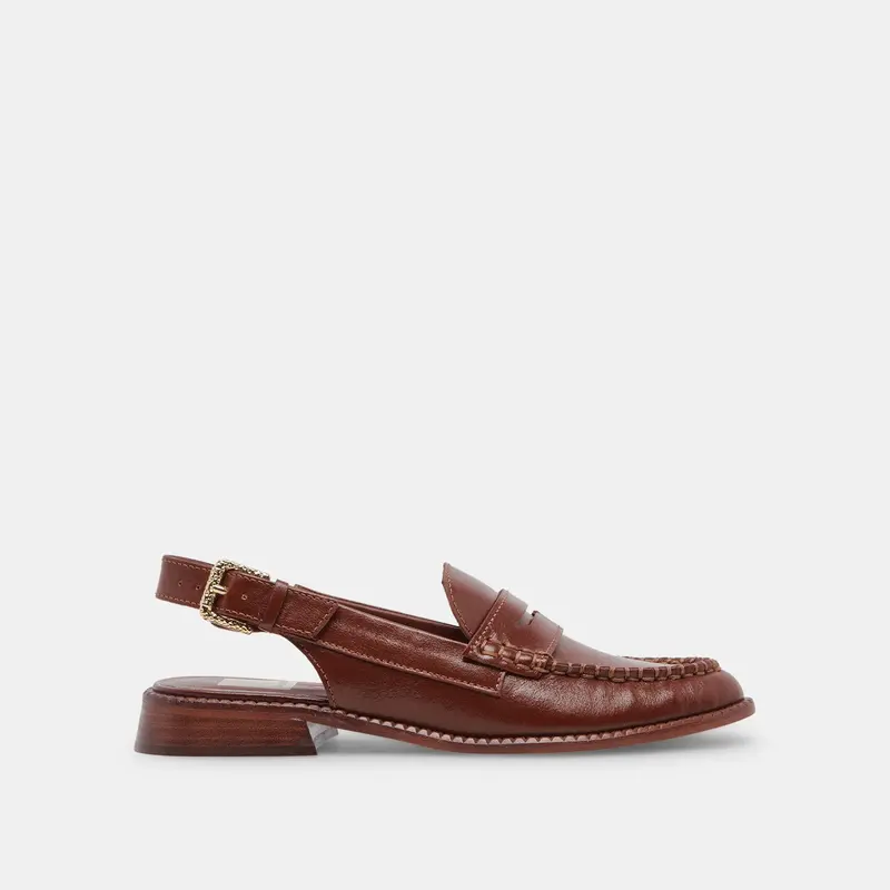 Hardi Loafers Brown Crinkle Patent - Re:Vita 1