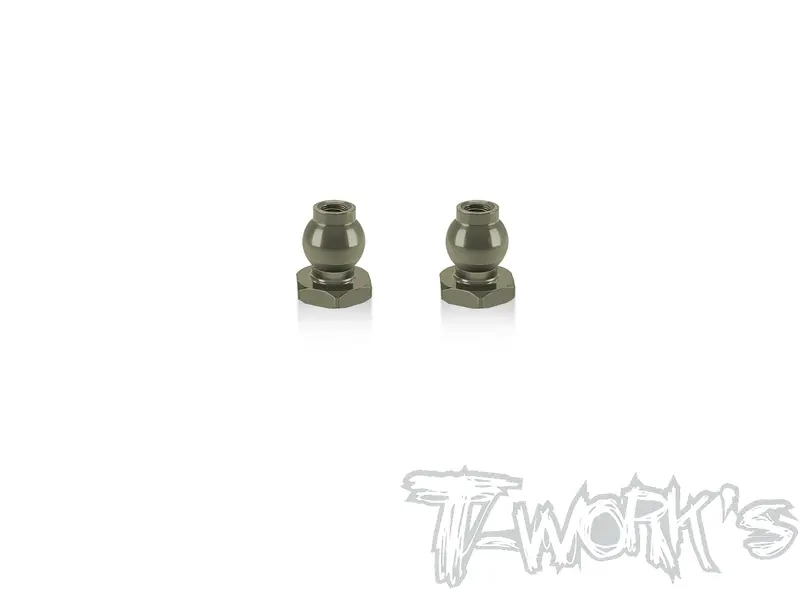 Hcb-007B 7075-T6 Hard Coated Alum.6.8Mm Flanged Ball ( For Tlr 8Ight-X/Xe 2.0 ) 2Pcs. 1
