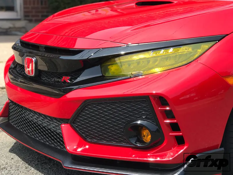 Headlight Overlays For 10Thgen Honda Civic Hatchback Type-R Si With Led (2017+) 1