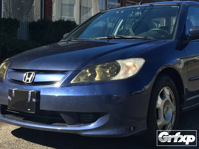 Headlight Overlays For 7Thgen Honda Civic Sedan (2001 – 2005) 1