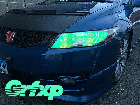 Headlight Overlays For 8Thgen Honda Civic Coupe (2006-2011) 1
