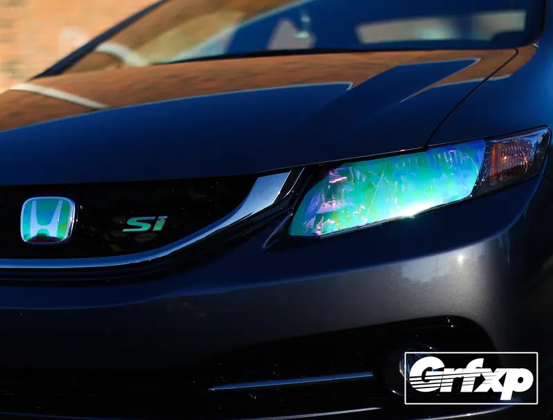 Headlight Overlays For 9Thgen Honda Civic Sedan (2014-2015) 1