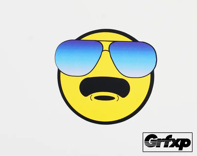 Hello Officer Emoji Printed Sticker 1