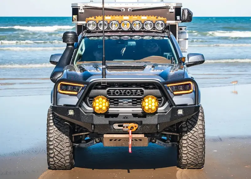 Hi-Lite Overland Front Bumper For Toyota Tacoma 3Rd Gen (2016-2023) [Bull Bar] 1