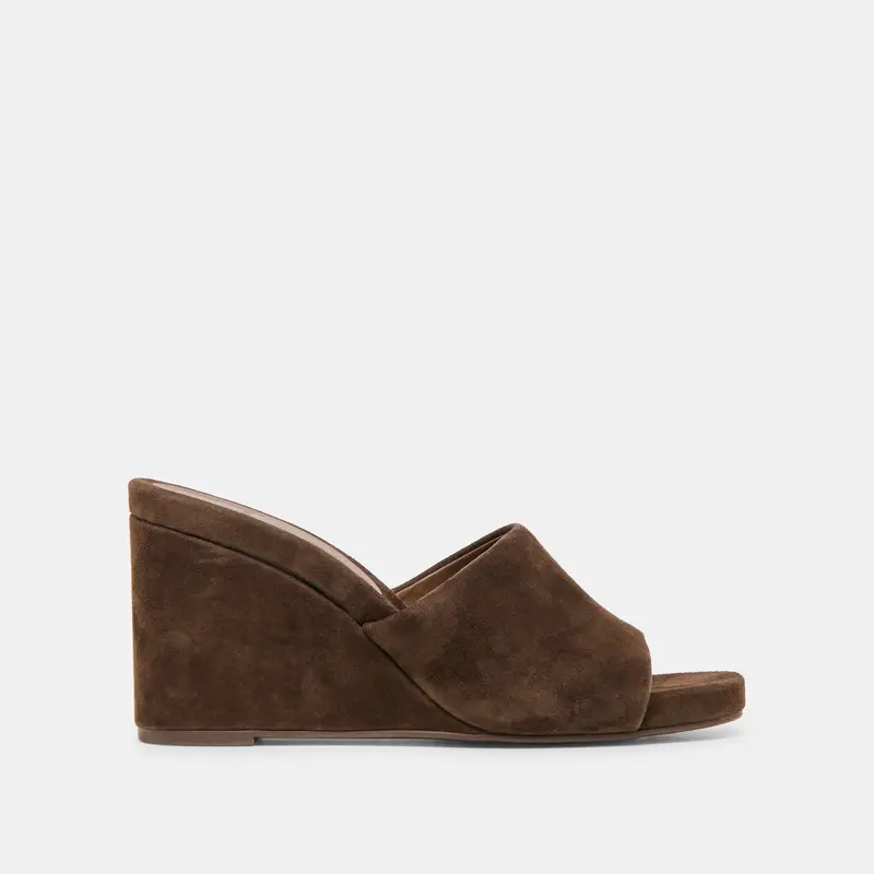 Holta Wedges Dk Brown Suede 1