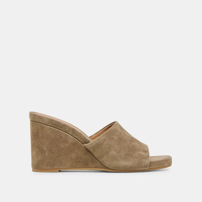 Holta Wedges Olive Suede 1