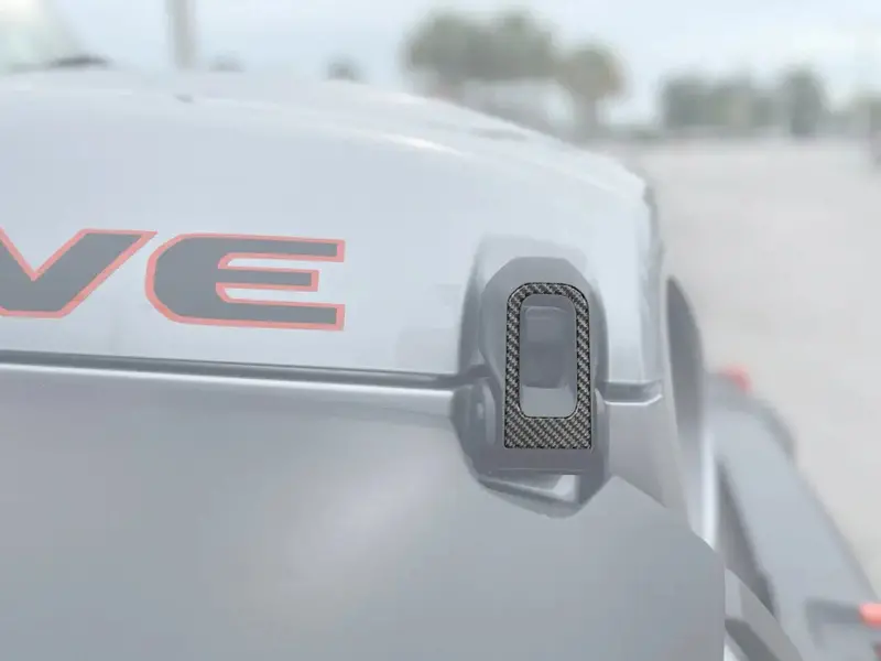 Hood Hinge Accent Overlays Fits 2019-2026 Jeep Gladiator 1