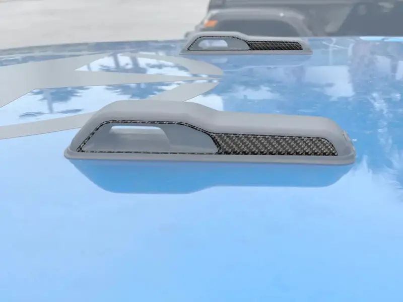 Hood Hinge Side Accent Overlays Fits 2019-2026 Jeep Gladiator 1