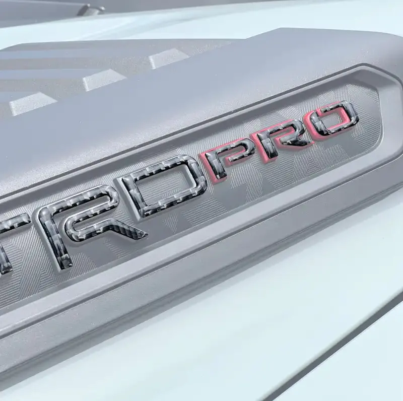Hood Louver Letter Overlays Fits 2022-2026 Toyota Tundra Trd Pro 1
